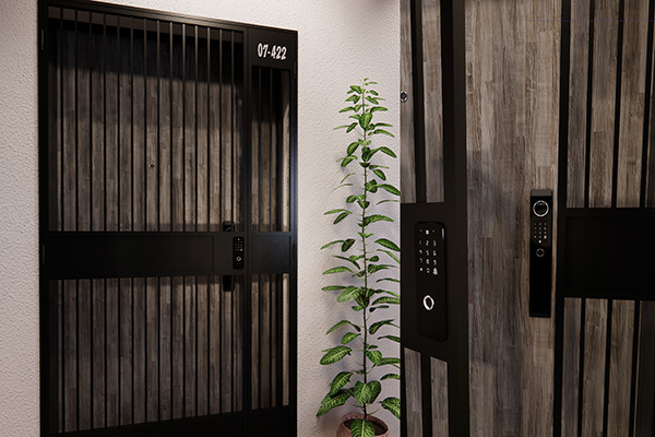 Digital door lock and metal gate