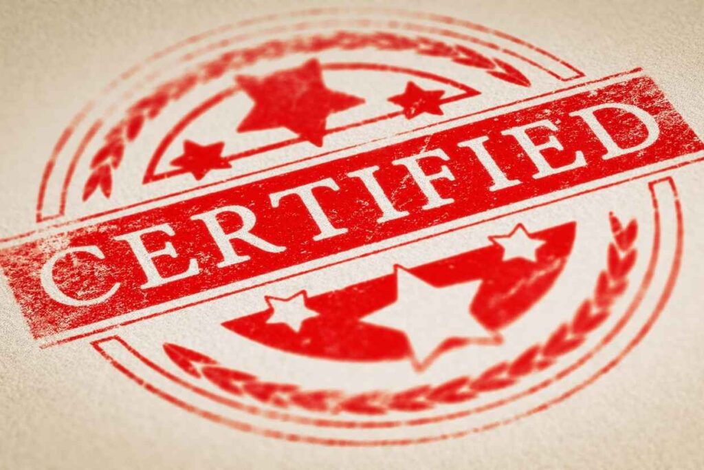 Certifications